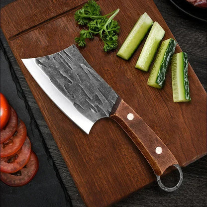Handmade Forged Chinese Cleaver Knife Ultra Sharp Slicing Filleting Knives Chef Knife for Meat Vegetable Kitchen Cooking Tools