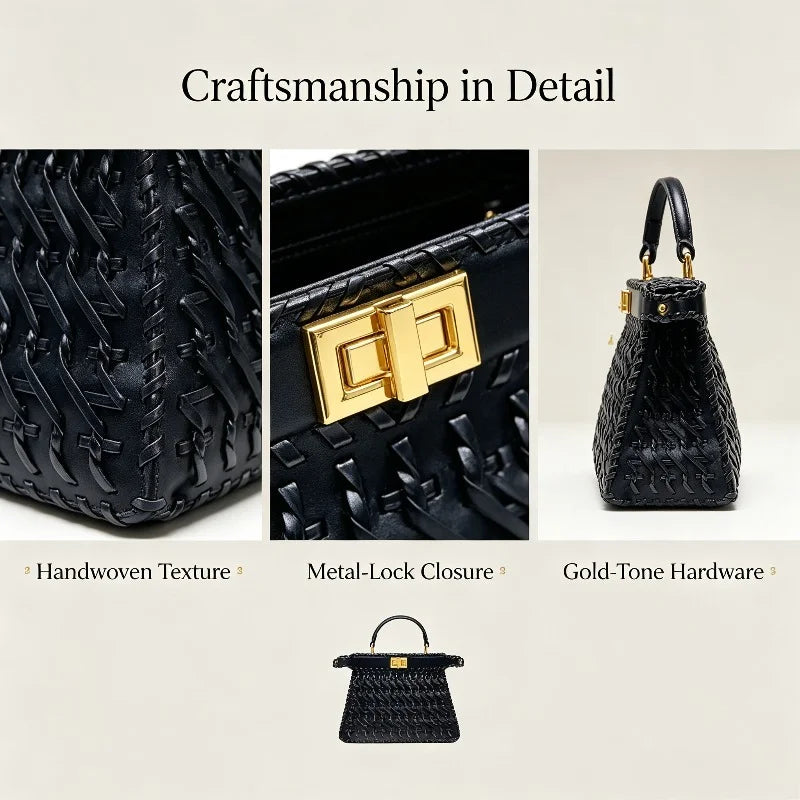 Women 2026 New Woven Hollow Out Crossbody Bag Ladies Handbags Trendy Fashion Shoulder Purse Women's Messenger Bag