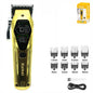 Kemei KM-1698 Men's Hair Clipper 9000RPM 10W High Power Full Metal DLC Blade LED Display Professional Hair Cutting Hair Trimmer