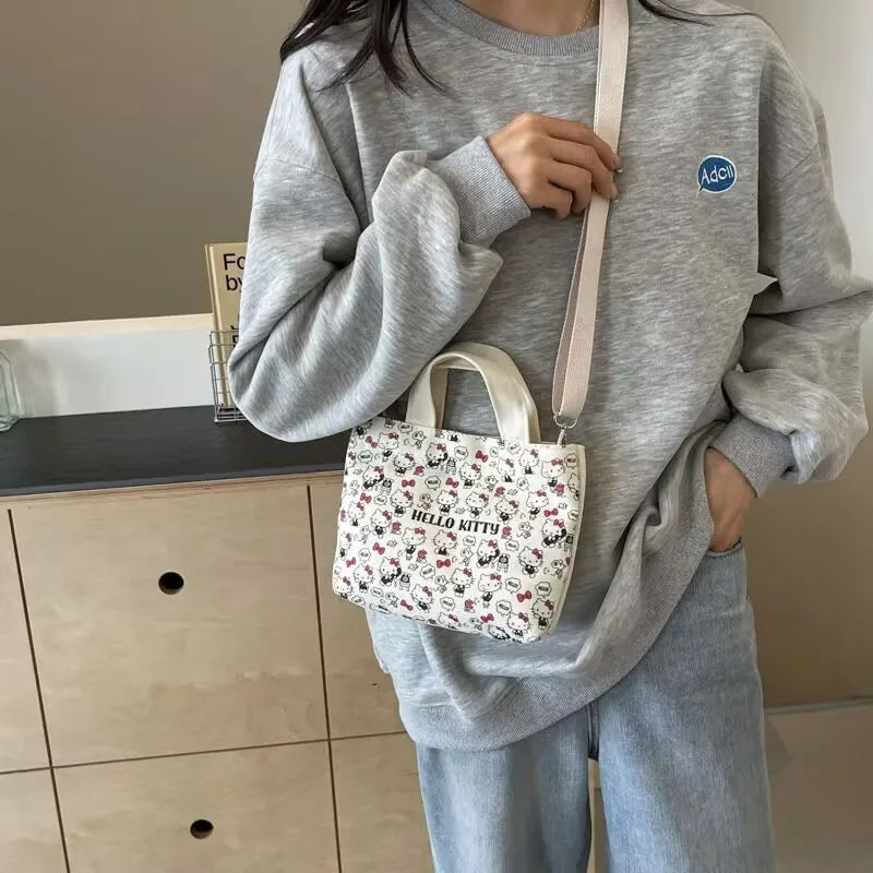 Sanrio Hello Kitty Single Shoulder Bag Fashion Handbag Casual Crossbody Bag