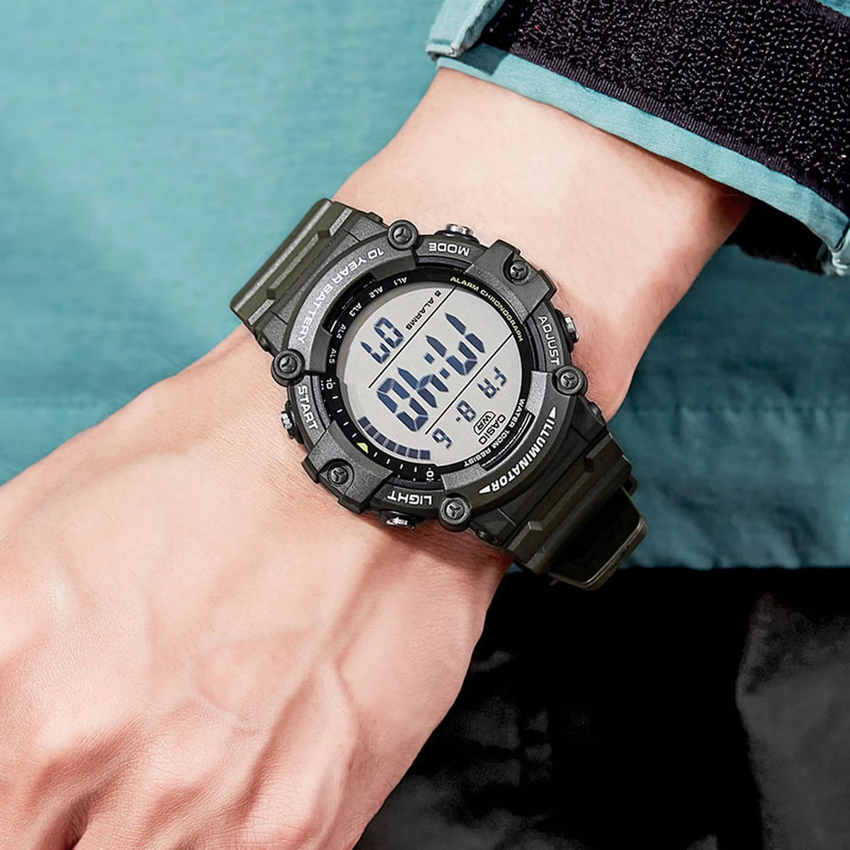 Casio AE1500WHX Series | 10-Year Battery | LED Backlight | 5-Alarms | 1/100 Sec Stopwatch | Men's Digital Watch