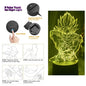Dragon Ball Z Anime Figures Goku Vegeta Gohan Broly 3D Lamp PVC Action Figures Toys for Children Trunks Buu Super Saiyan Gifts