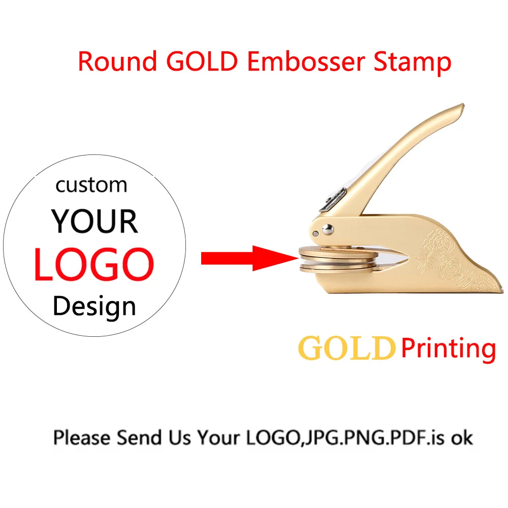 Personalized Book Embossers Custom LOGO Book Embosser Stamps From the Library / Envelope Party Invitation Embossing Stamps DIY