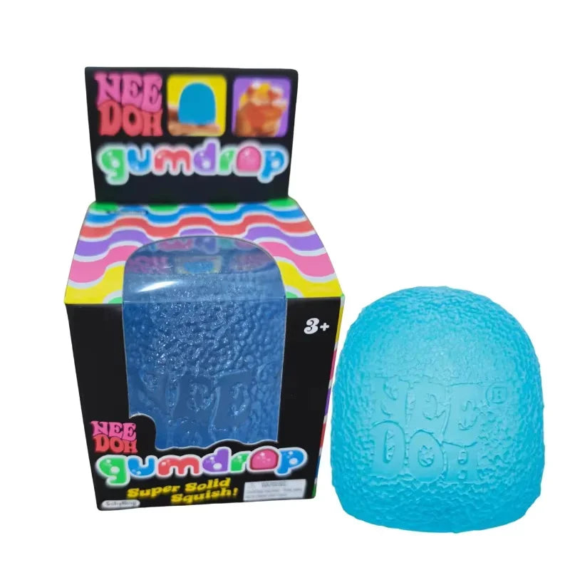 Schylling Mini Candy NeeDoh Gumdrop Brinquedo Sensorial Macio Anti-stress Bola de Apertar Caixa Surpresa