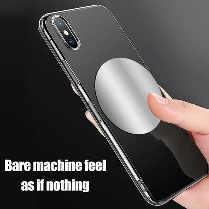 1-5PCS 8CM Magnetic Metal Plate Disk for Mobile Phone Tablet Universal Self Adhesive Iron Disk Patch Sticker for Magnetic Holder