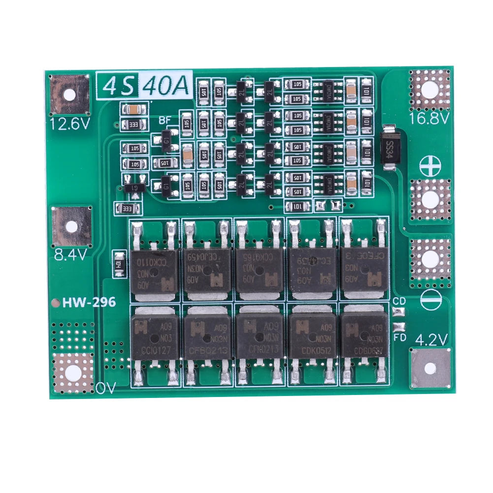 BMS 3S/4S 5A 10A 20A 25A 40A 60A Płytka zabezpieczająca ładowarkę do akumulatorów litowo-jonowych 18650 do wiertarki 12 V z funkcją wzmocnienia/balansu