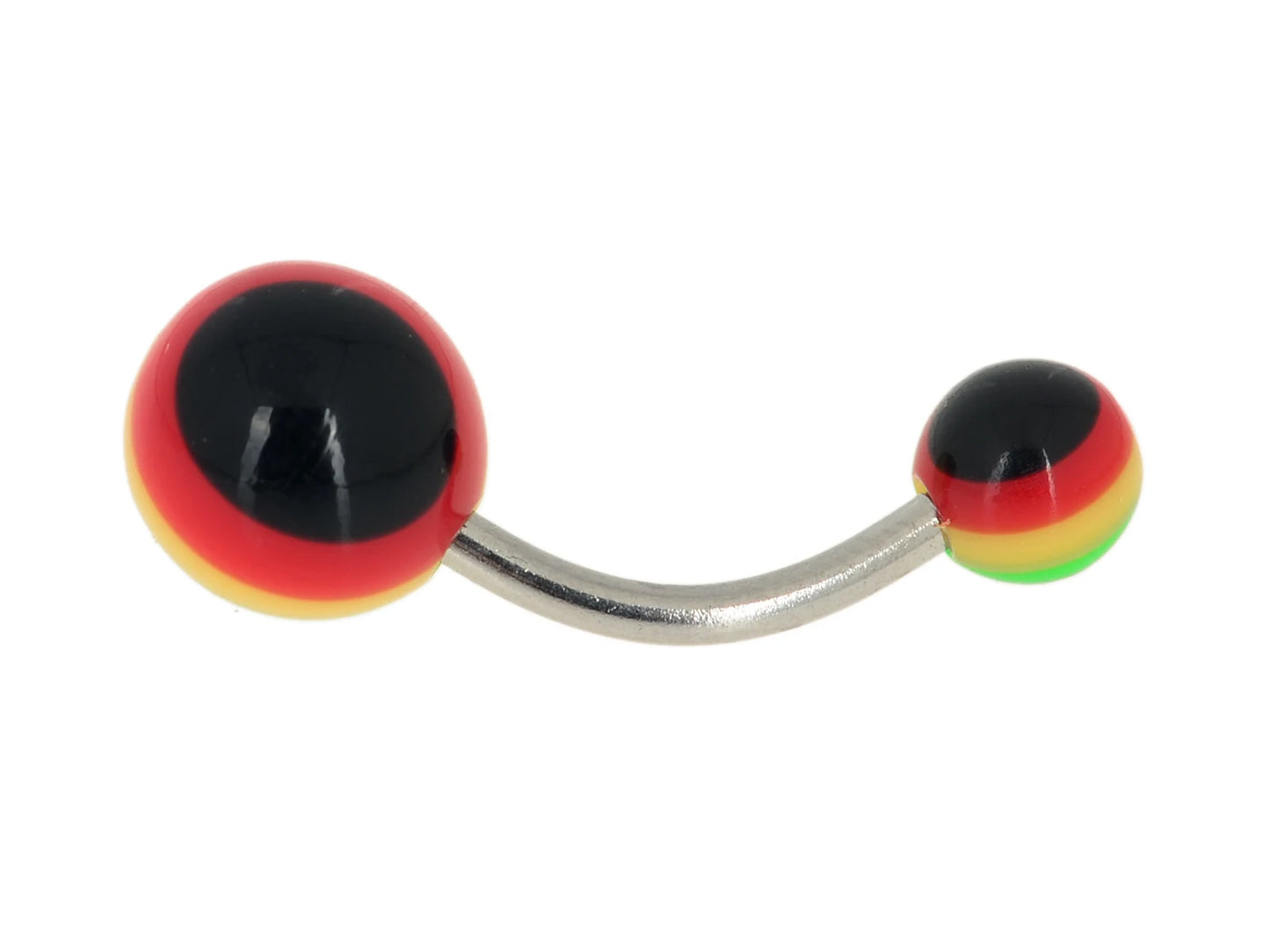 5pcs/lot Black White Sexy Belly Bars Body Piercing Button Ring Navel Barbell Jewerly Lip Piercing Unisex Fashion Jewelry