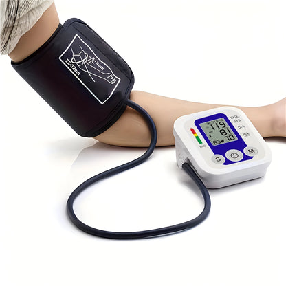 Digital Blood Pressure Monitor BP Automatic Tensiometer Upper Arm Cuff Home Medical Sphygmomanometer with Memory