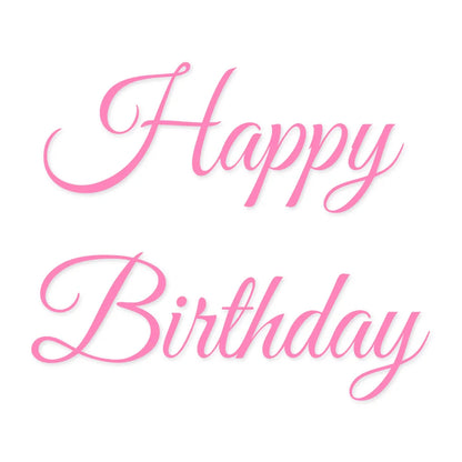 2lines/1Set Custom Birthday Party Backdrop Vinyl Stickers Waterproof Personalized Name Quote DIY Wall Mirror Decals Universal