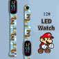 Kids LED Watch Touch Control Digital Watch Silicone Strap Waterproof Sport Wristwatch for Boys Girls Children Birthday Gift