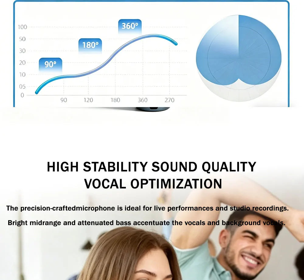 BA Dynamic Heart-Shaped Microphone 57A, Metal Construction, Suitable for Stage Singing, Compatible with Shure Karaoke BBOX