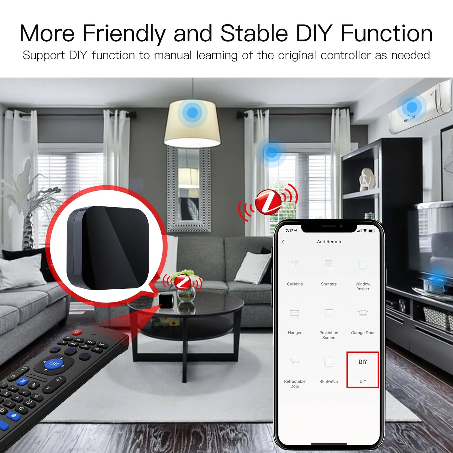 ZigbeeTuya Smart IR Remote Control Universal Wireless Remote Controller for Smart Home Android 4.0/iOS 8.0 for Alexa Google Home