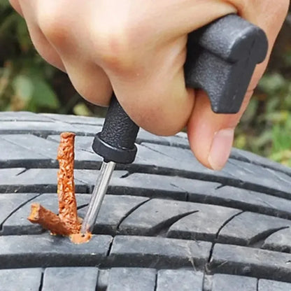Samochodowy zestaw ratunkowy, zestaw do naprawy opon, zestaw do naprawy przebitych opon, zestaw zapobiegający przebiciom motocyklowym, narzędzie do naprawy przebitych opon z torbą