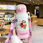 X&W Kids Thermos Bottle Cute Crayon Shin-Chan Thermos Cup Ice Tumbler Stainless Steel Straw Cup Anime Peripheral Gifts Water Cup