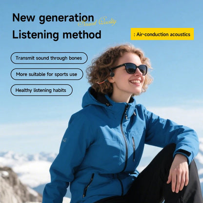 2026 Bone Conduction Headset Bluetooth 5.4 With Mic Waterproof Exercise Fitness Wireless Swimming Sports Headphone New