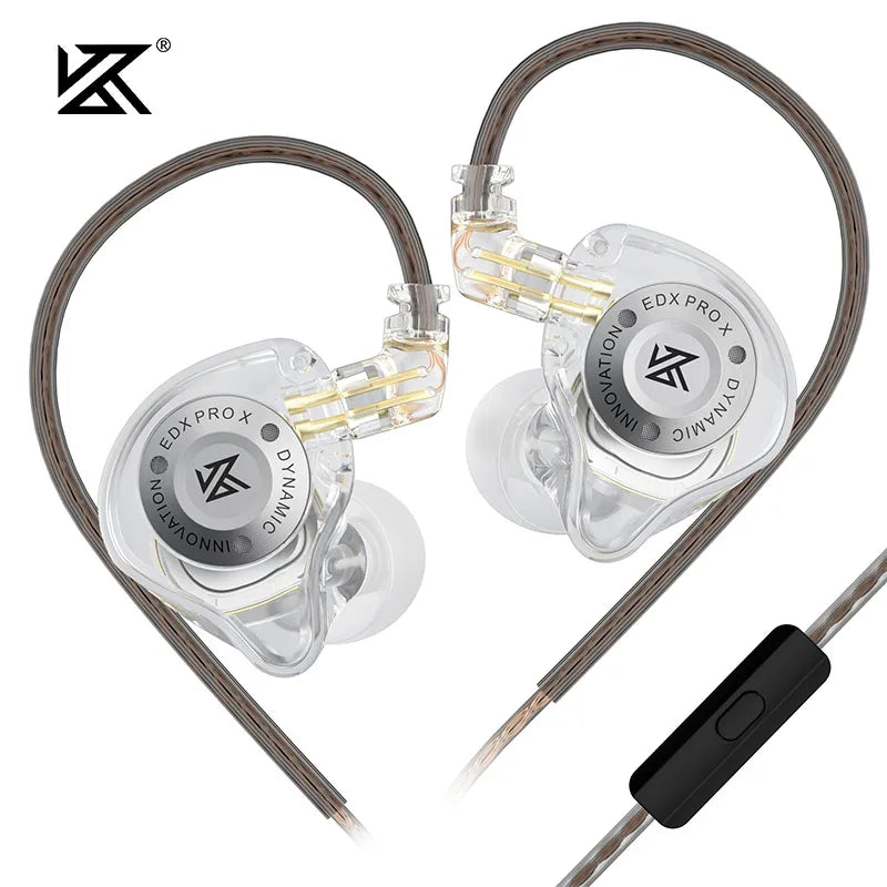 KZ EDX PRO X Dynamiczny Napęd Słuchawek Dousznych HIFI Basowe Słuchawki DJ Sport Muzyka z Redukcją Szumów