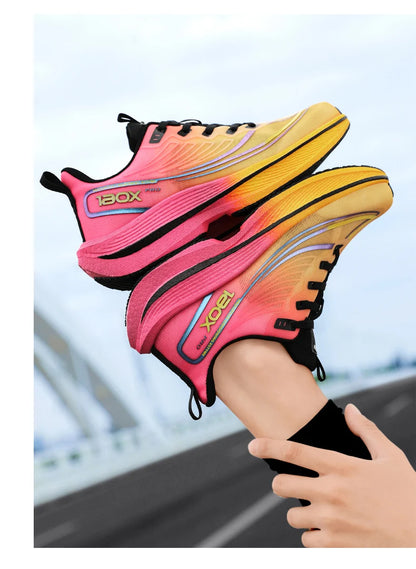 New Men's Carbon Plate Sneakers Outdoor Soft Sole Mesh Sports Shoes Running Shoes Light Anti-Slip Casual Couple Tennis Shoes