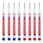 8Pcs/Set 20mm Deep Hole Long Nib Head Markers For Metal Perforating Pen Waterproof Bathroom Woodworking Decoration Multi-Purpose