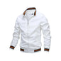 Men Windbreaker Jacket White Casual Jacket Fashion Men Outdoor Waterproof Sports Coat Spring Summer Bomber jacket Men Clothing