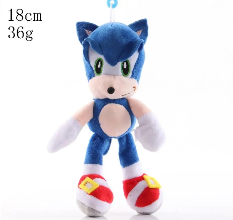 New Super Sonic Cartoon Plush Toy Shadow Amy Knuckle Tail Plush Keychain Toy Hedgehog Anime Soft Padded Doll Kids Fun Fan Gifts