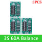 BMS 3S/4S 5A 10A 20A 25A 40A 60A Płytka zabezpieczająca ładowarkę do akumulatorów litowo-jonowych 18650 do wiertarki 12 V z funkcją wzmocnienia/balansu