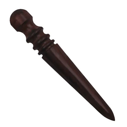 1pc Leather Solid Wood Round Burnishing Edge for Polished Edge Leather Craft Working Tool Craft Kit Leather Edge Slicking