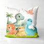 Cute Dinosaur Patterned Throw Pillows for Home Decor Polyester pillowcase, sofa decorative cushion cov Headboard Pillow