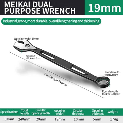 8mm-32mm Ratchet Wrench Dual-purpose Metric Setdouble Offset Ring Spanner Universal Spanner For Car Repair Hand Tool