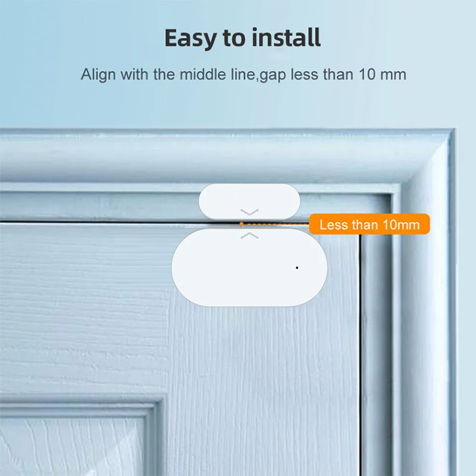 Tuya ZigBee 3.0 Smart Door Window Sensor Door Open Closed Detectors Smart Home Security Protection Alarm System for Alexa Google