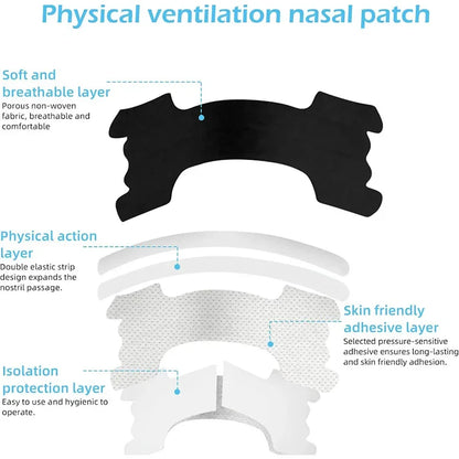 Extra Strength Nose Strips 60/30/10PCS Set for Better Sleeping Anti-Snoring Nasal Strips Relief Nose Congestion