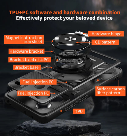 For Redmi Note 13 Pro Plus Case Armor Shockproof Phone Cover for Xiaomi Redmy Note13 Pro + Plus 5G Car Magnetic Holder Funda