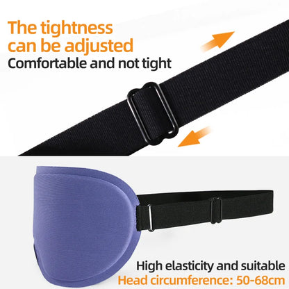 Eye Mask for Sleeping 3D Contoured Cup Blindfold Concave Molded Night Sleep Face Masks Block Out Light with Women Men Eyepatch