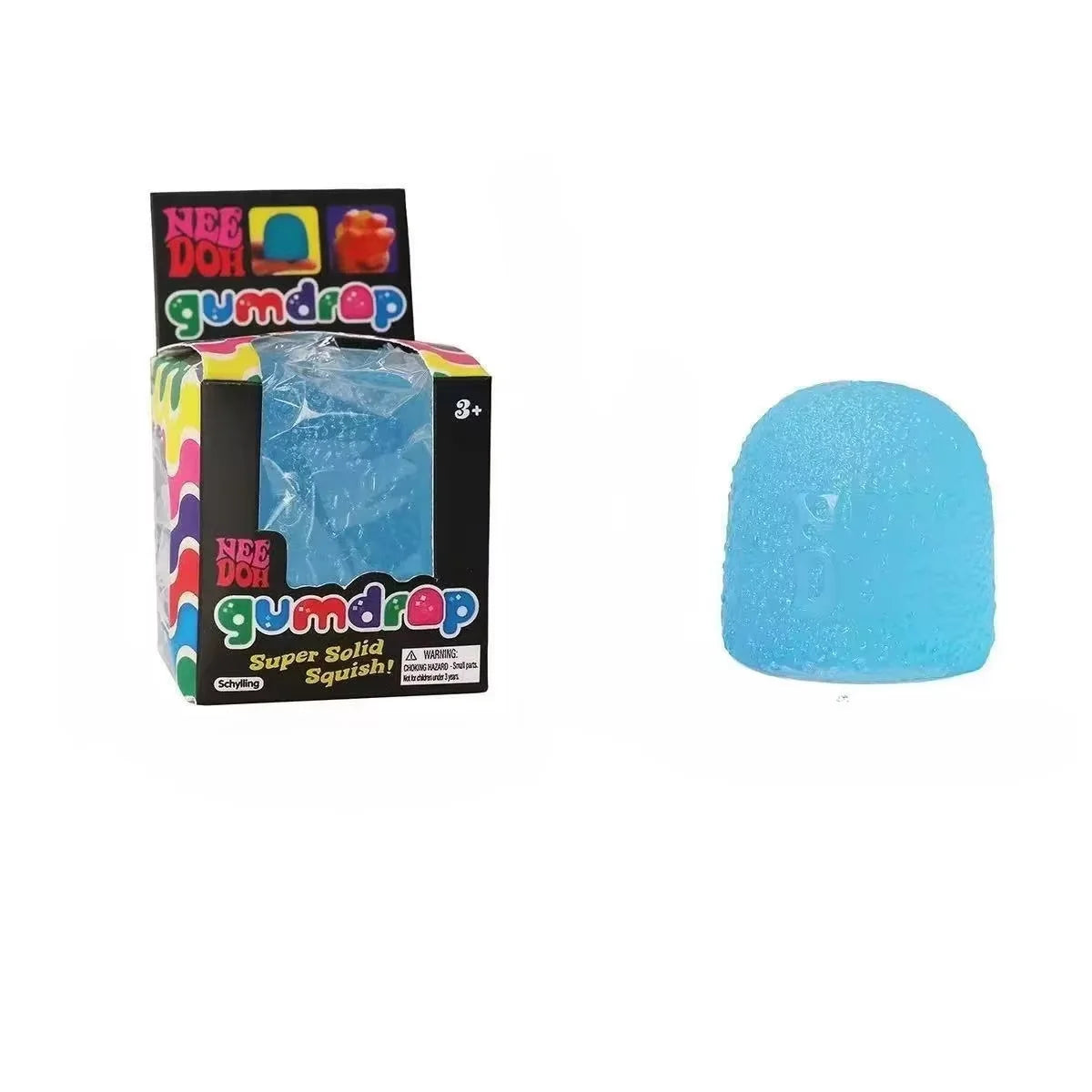 New Schylling Mini Candy NeeDoh Gumdrop Soft Squeeze Sensory Fidget Toy Stress Relief Blind Box for All Ages 3 and Up