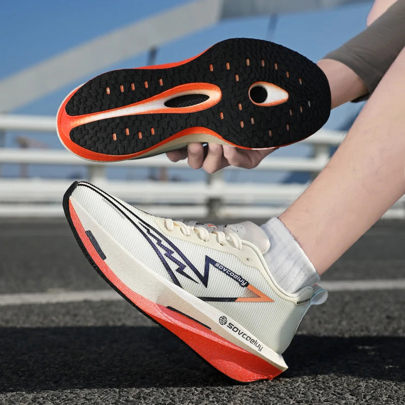 Marathon Men Sports Running Shoes Carbon Board Air Cushion Breathable Lightweight Woman Comfortable Athletic Basketball Sneakers