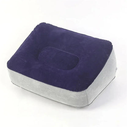 Inflatable Foot Rest Pillow Portable Air Cushion for Travel Office Home Under Desk Leg Support Comfort Relaxing PVC 1PC