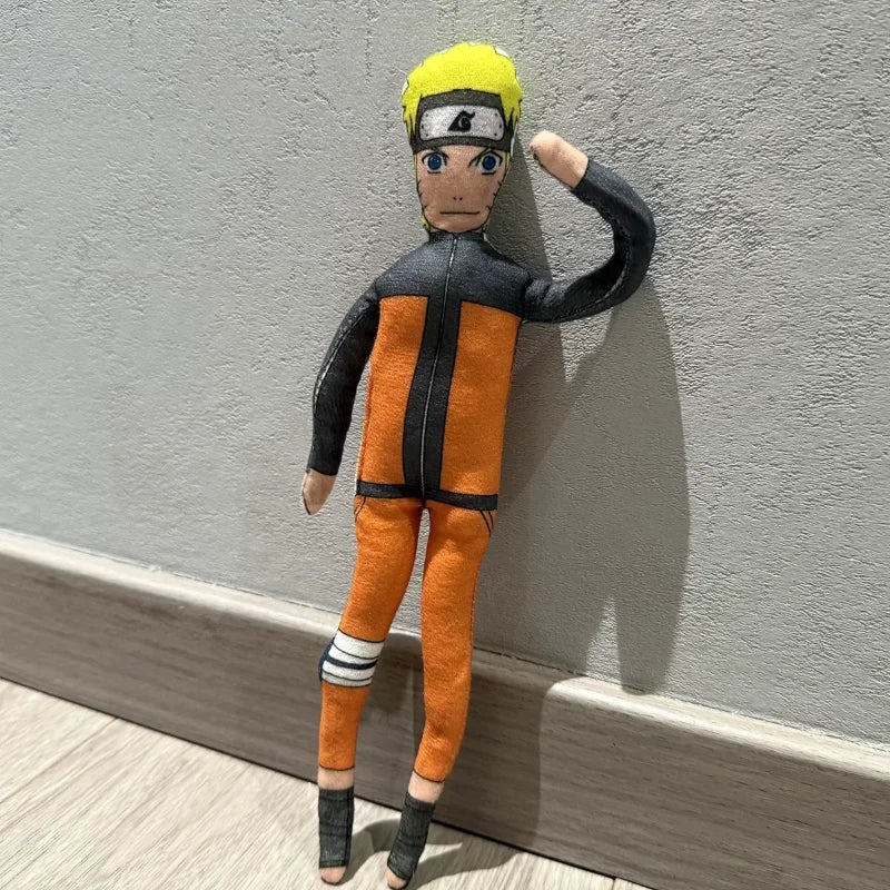 28cm NARUTO Plush Toy Kakashi Anime Cosplay Keychain Cotton Doll Slender Twistable Shape Room Abstract Model Decoration Gift Toy