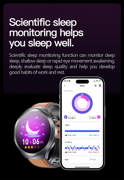 2026New 1.73-inch Sapphire AMOLED Smart Watch Men Women ECG Uric Acid Blood Pressure Health Track Call Clock Care Smartwatch NFC