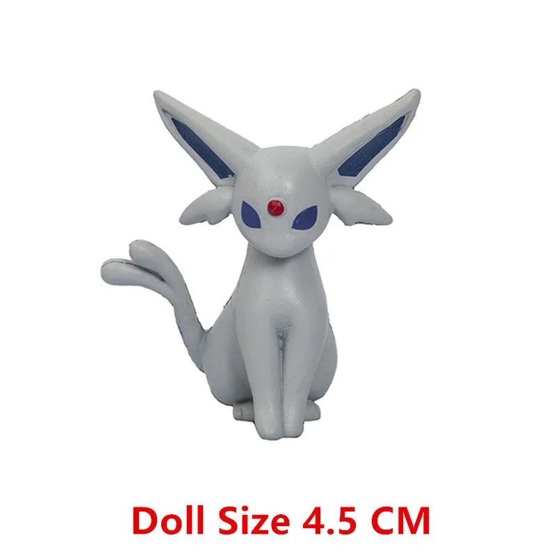 Pokemon Anime Action Figure Set - Pikachu Sun Elf Eevee Gengar Monsters Cartoon Model Toys Gift for Bulk Purchase