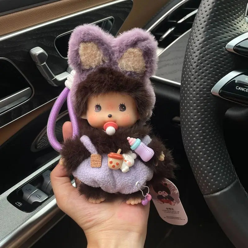 15cm Monchhichi Cute Little Monkey Diy Outfit Change Doll Multiple Styles Exquisite Backpack Pendant Keychain Toy Periphery Gift