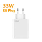 33W USB Fast Charger 6A Type-C Cable QC 3.0 Mobile Phone Adapter For Samsung Xiaomi iPhone EU US Plug Wall Travel USB Charger