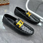 Man Shoes Leather Casual Shoes for Man Luxury Hand Sewn Fashion Flats Summer Breathable Outdoor Male Slip on Loafers Designer