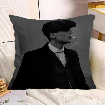 TV Series Pillow Covers Cartoon Sofa Decorative Home Double-sided Printing Short Plush Cute Cushion P-Peaky B-Blinders Cover
