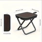 Portable Folding Camping Stool Lightweight Compact Foldable Handbag Seat for Outdoor Fishing Picnic Hiking Beach Travel