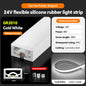 LED flexible silicone light strip embedded 24V waterproof tubing linear lamp concealed installation flexible soft light strip