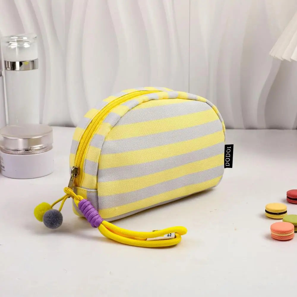 Women's Striped Beach Clutch Bag Versatile Small Woven Crochet Handbags Purses Knitting Dumpling Clutch Casual Bag
