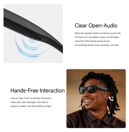 AI Smart Glasses NEW MT5 Ultra Real-time Translation Glasses 800W Pixel Camera Photo Video Recording Smart Wearable Devices