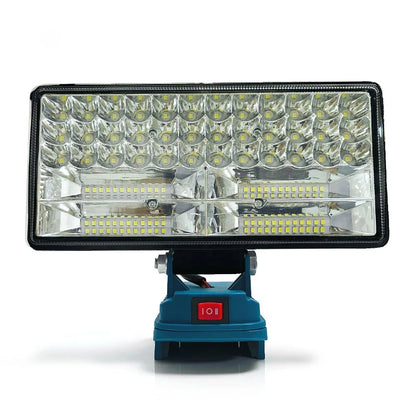 90W LED Work Light for Makita 18V Battery LED Spotlight -9000LM Cordless Jobsite Flood Light Construction Work Light USB Charger