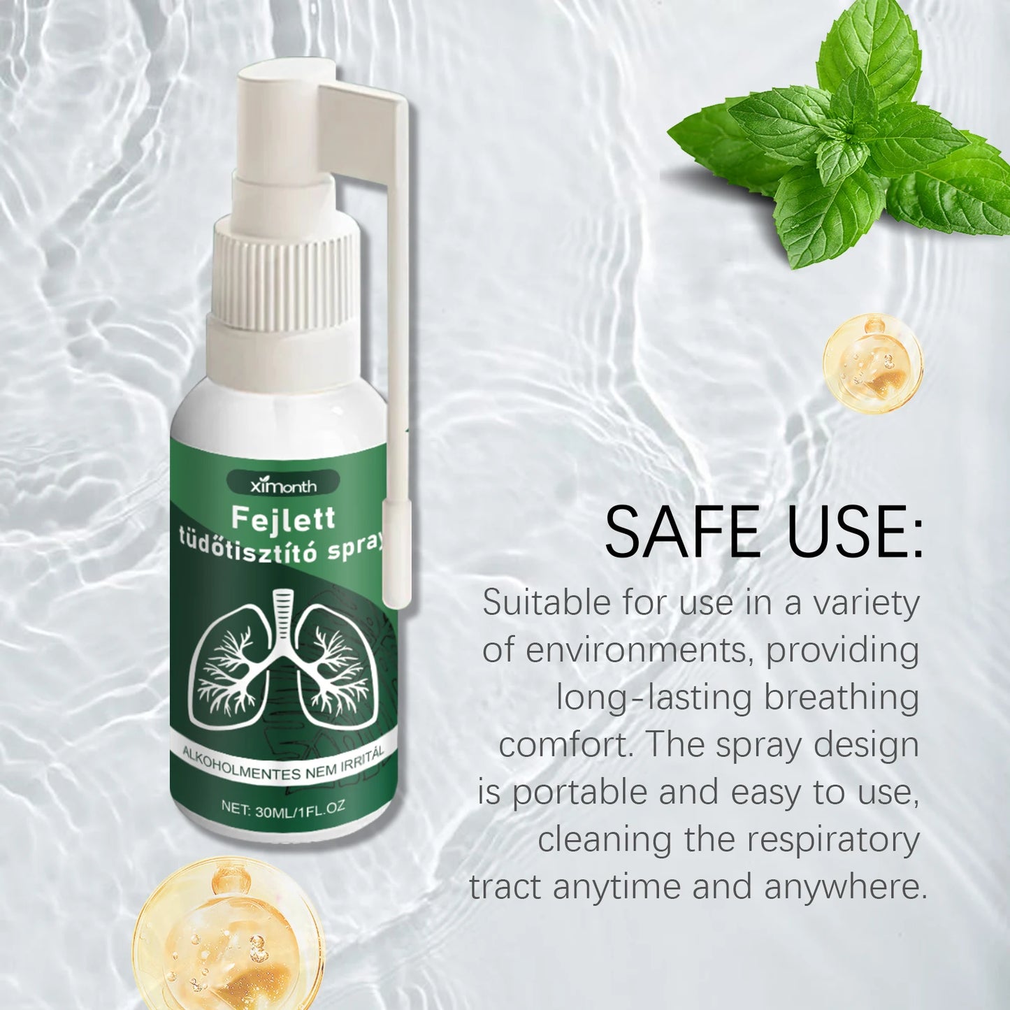 New Herbal Lung Cleanse Mist – Powerful Lung Support, Cleanse & Breathe – Herbal Mist Health Care Herbal Lung Cleanse Spray 30ml