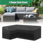 L-Shaped Outdoor Sofa Cover, Windproof and UV-Resistant Polyester Outdoor Furniture Cover, Outdoor Furniture Cover