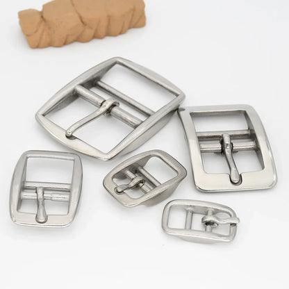 1pieceStainless Steel Adjustable Belt Buckle Double-bar Pin Buckle Tri-glide Slider Horse Halter Harness Accessories Parts
